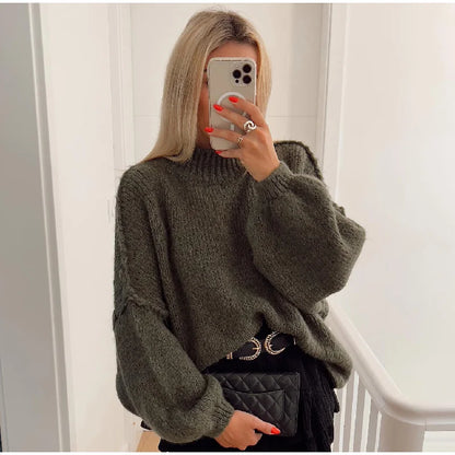 Sandra | Fluffy oversized knitted sweater