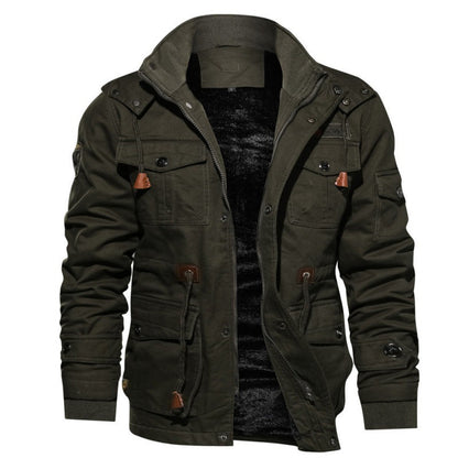 Andrin | Herren Winterjacke mit wärmendem Futter und Kapuze