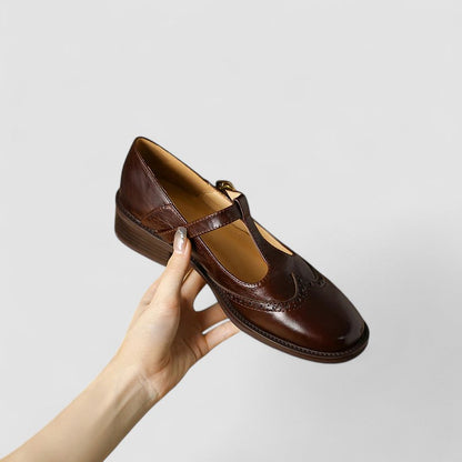Fenna | Damen Mary Jane Schuhe mit Schnallenriemen | Klassiker