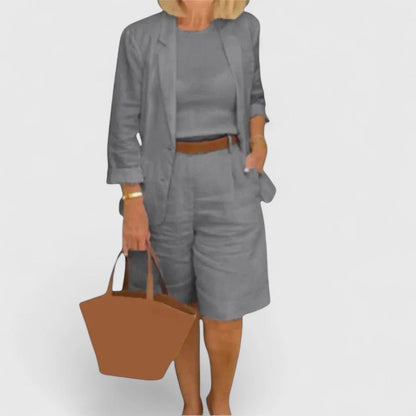 Leandra | Zweiteiliges Set mit Blazer und Bequemen Shorts