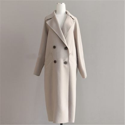 Beatrice | Classico cappotto di lana con cintura da annodare