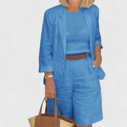 Leandra | Zweiteiliges Set mit Blazer und Bequemen Shorts
