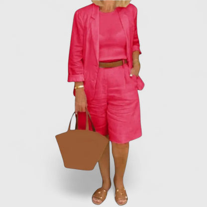 Leandra | Zweiteiliges Set mit Blazer und Bequemen Shorts
