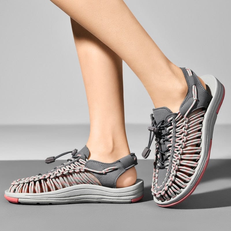Jasmin | Sandalen mit Kordeldesign und verstellbarem Kordelzug