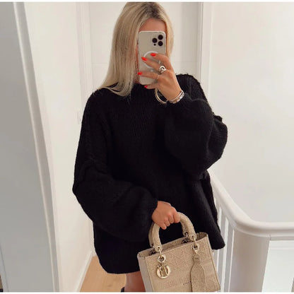 Sandra | Fluffy oversized knitted sweater