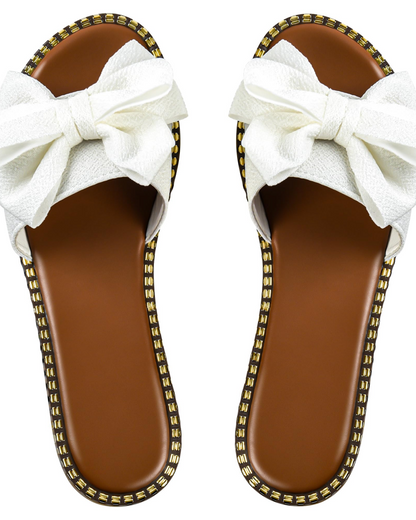 Amelie | Women's sandals with bow and elegant summer style