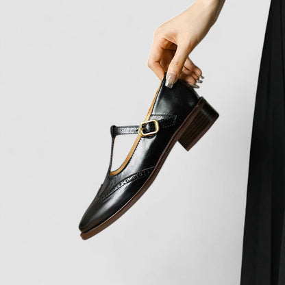 Fenna | Damen Mary Jane Schuhe mit Schnallenriemen | Klassiker