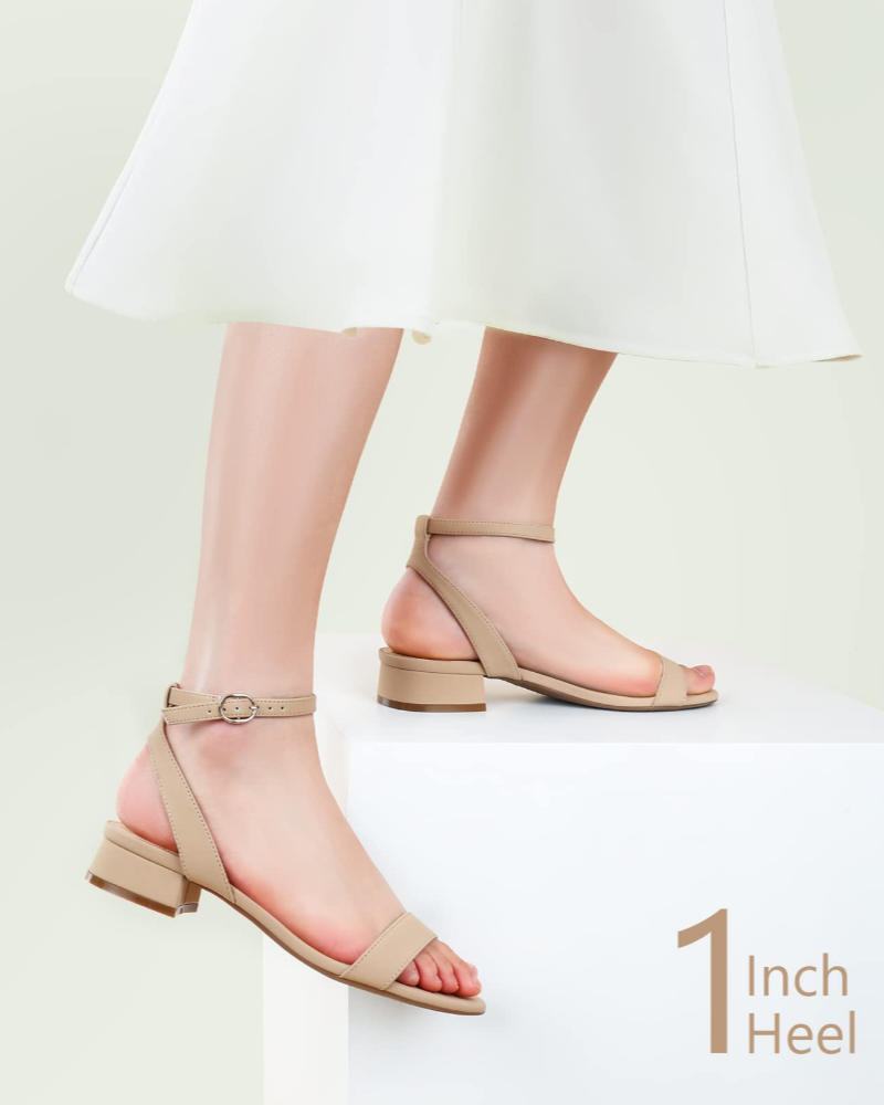Clara | Women's sandals with block heel and elegant ankle strap