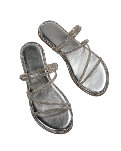 Johanna | Women's sandals with rhinestone straps and elegant summer design