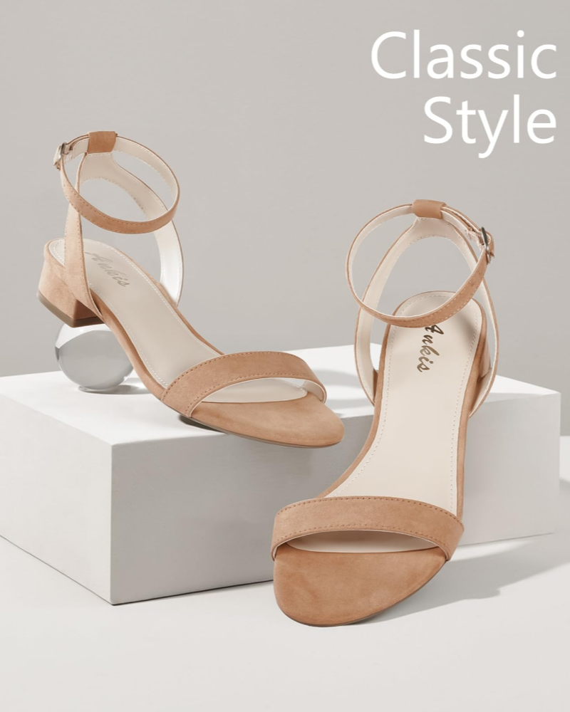 Clara | Women's sandals with block heel and elegant ankle strap