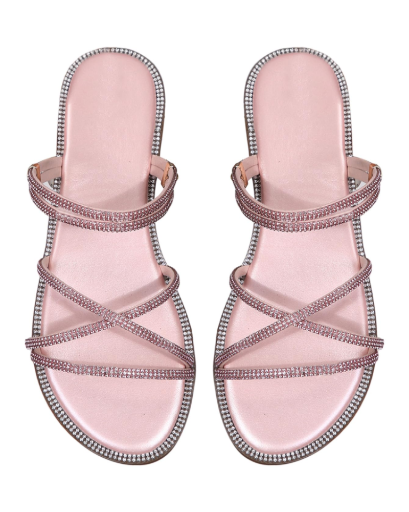 Johanna | Women's sandals with rhinestone straps and elegant summer design