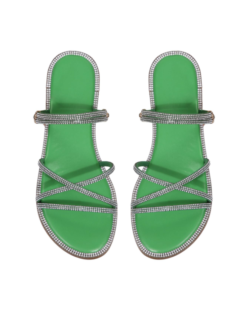 Johanna | Women's sandals with rhinestone straps and elegant summer design