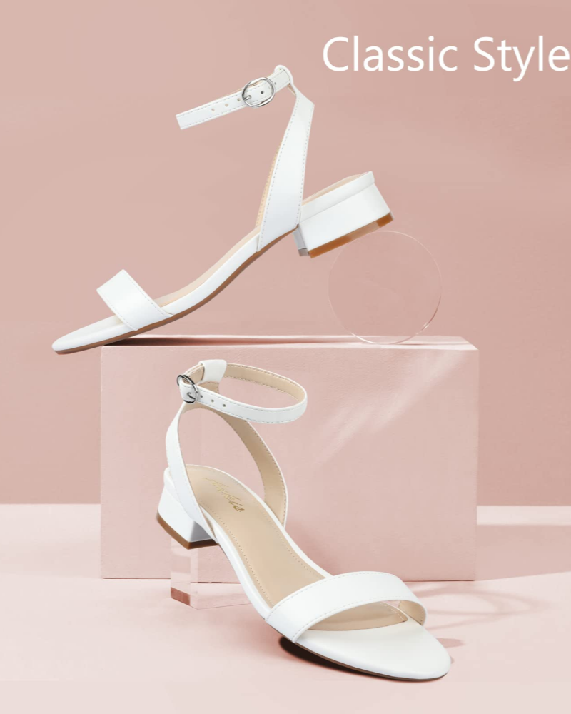 Clara | Women's sandals with block heel and elegant ankle strap