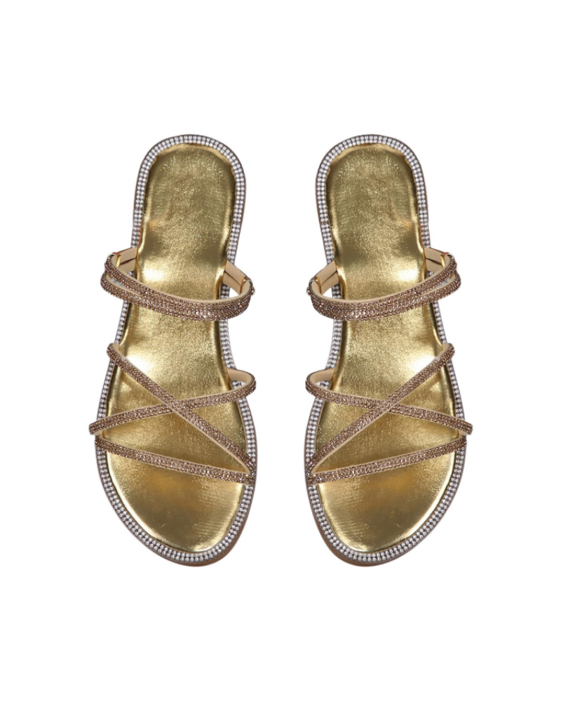Johanna | Women's sandals with rhinestone straps and elegant summer design