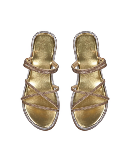 Johanna | Women's sandals with rhinestone straps and elegant summer design