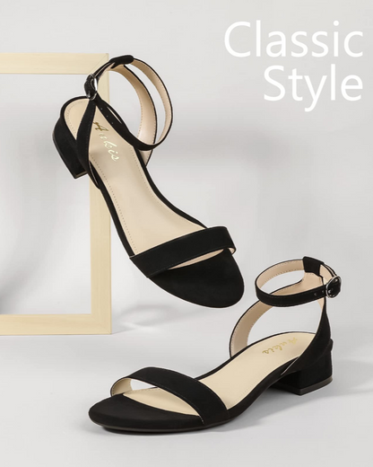 Clara | Women's sandals with block heel and elegant ankle strap