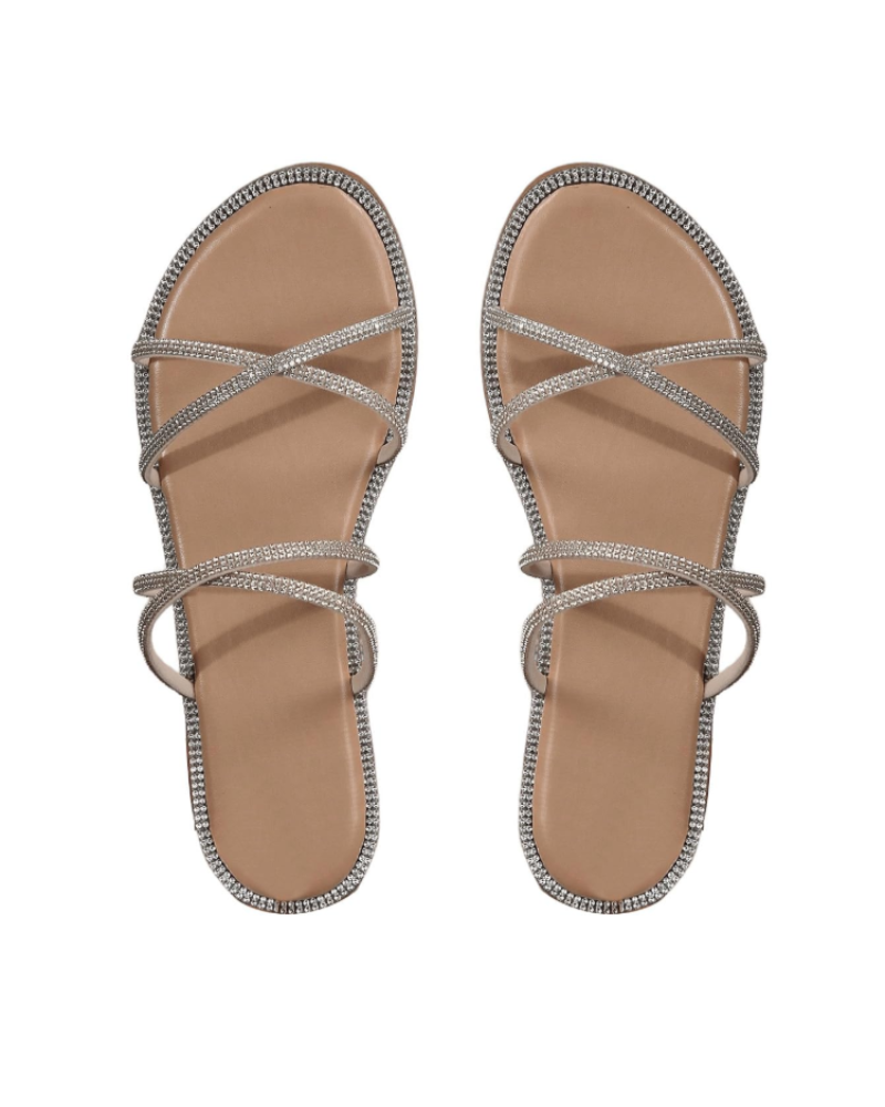 Johanna | Women's sandals with rhinestone straps and elegant summer design