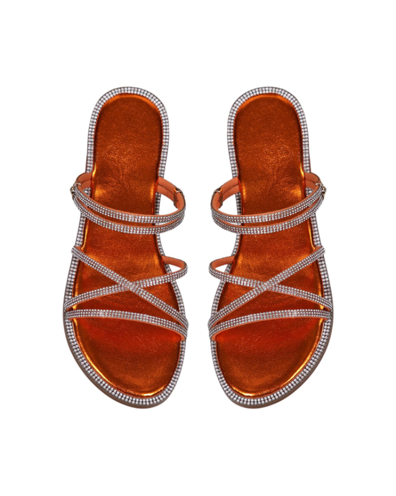Johanna | Women's sandals with rhinestone straps and elegant summer design