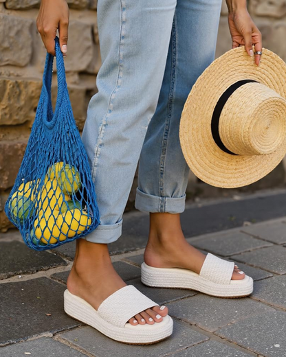 Sophie | Women's sandals with platform sole and boho style for summer