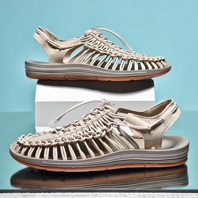 Jasmin | Sandalen mit Kordeldesign und verstellbarem Kordelzug