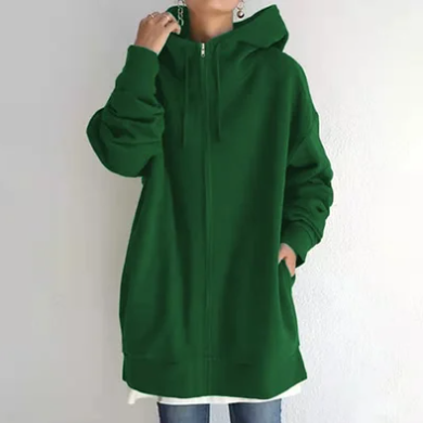 Flurina | Damen Hoodie mit Reißverschluss für Herbst und Winter