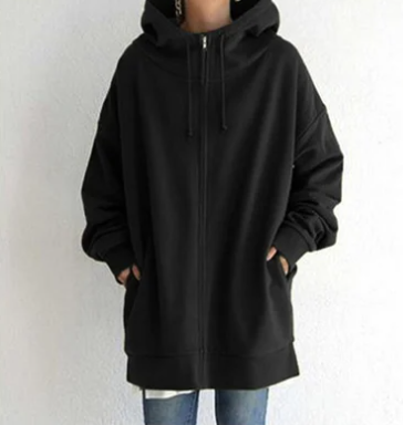 Flurina | Damen Hoodie mit Reißverschluss für Herbst und Winter