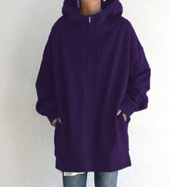 Flurina | Damen Hoodie mit Reißverschluss für Herbst und Winter