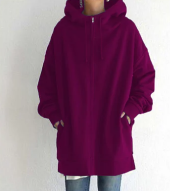 Flurina | Damen Hoodie mit Reißverschluss für Herbst und Winter