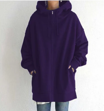 Flurina | Damen Hoodie mit Reißverschluss für Herbst und Winter