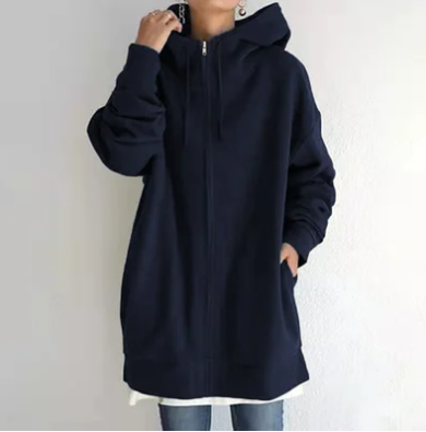 Flurina | Damen Hoodie mit Reißverschluss für Herbst und Winter