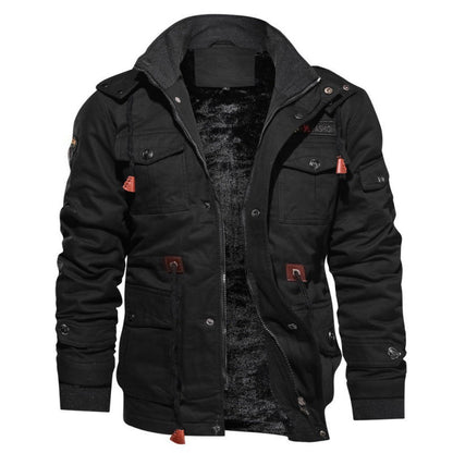 Andrin | Herren Winterjacke mit wärmendem Futter und Kapuze