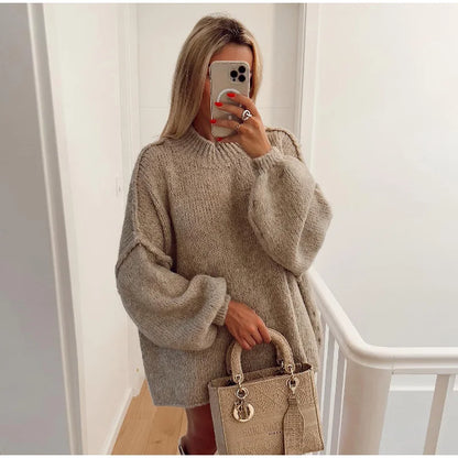 Sandra | Fluffy oversized knitted sweater