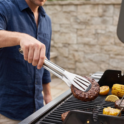 Lumivex | Küchengrillzange mit Schlitzen und Verriegelung
