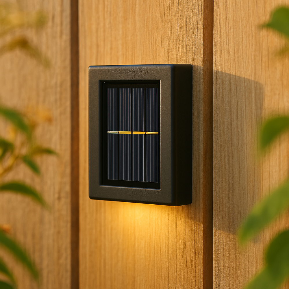 Nerox | Applique solari con luce bianca calda per esterni