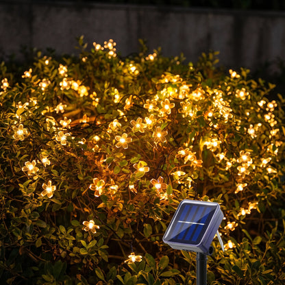 Delvon | Solar Lichterkette mit Blumenform für den Außenbereich