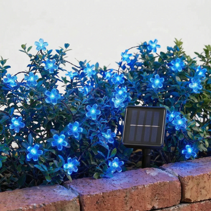 Delvon | Solar Lichterkette mit Blumenform für den Außenbereich