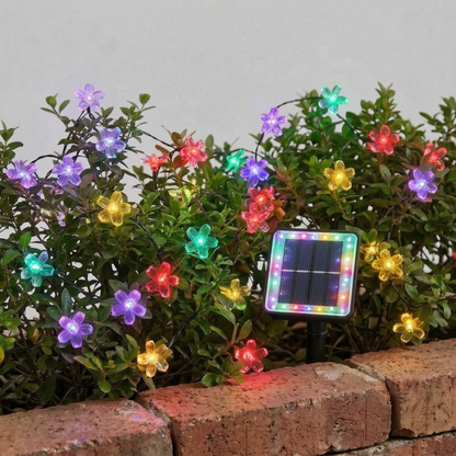 Delvon | Solar Lichterkette mit Blumenform für den Außenbereich