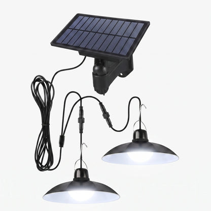 Veltro | Solar Hängeleuchte mit separatem Solarpanel für Außen