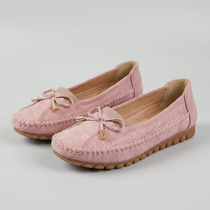 Klara | Damen orthopädische Loafer mit Schleife und Perforation