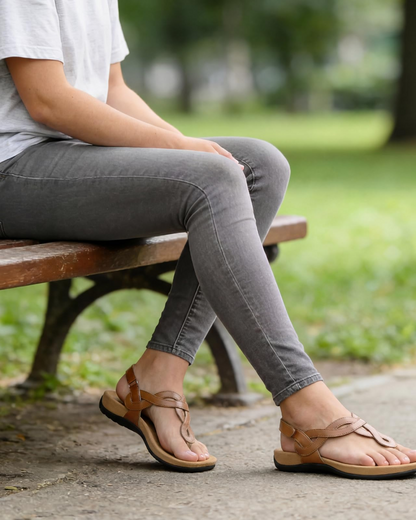 Luisa | Women's toe separators with arch support and T-strap
