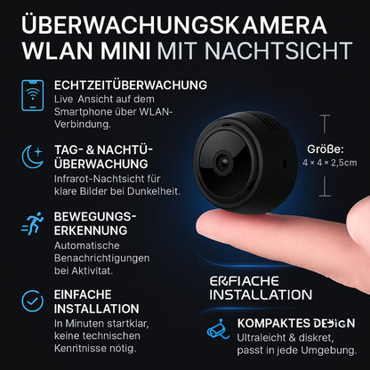 Veldora | Børn mini WiFi-überwachungskamera mit nachtsicht