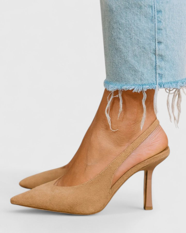 Bianca | Damen Pumps mit Slingback und spitzer Form und Absatz