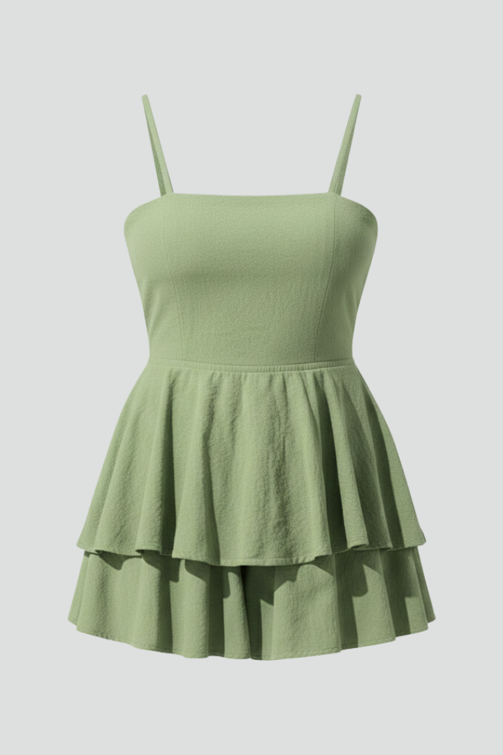 Emilia | Miniabito da donna con spalline sottili e gonna svasata
