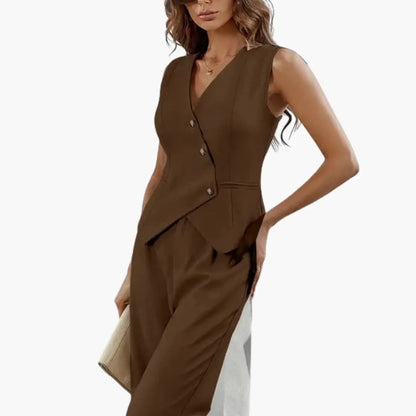 Sabine | Damen Hochzeits Zweiteiler mit Blazer und geradem Bein