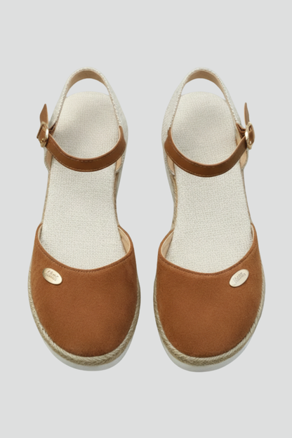 Lirvex | Sandali espadrillas da donna con punta chiusa e cinturino al tallone
