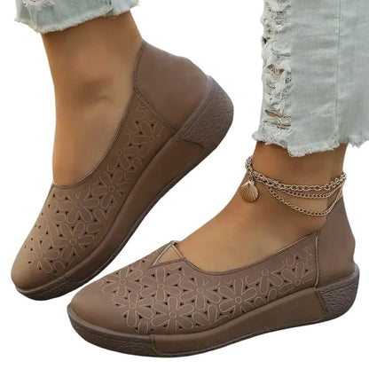 Elke | Damen Bequeme Orthopädische Loafer mit weicher Sohle