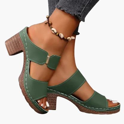 Ines| Women's Sandals with Arch Support and Block Heel