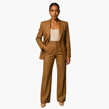 Silke | Damen Hochzeits Anzug Set mit Blazer und weitem Bein