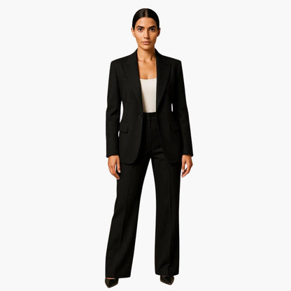 Silke | Damen Hochzeits Anzug Set mit Blazer und weitem Bein