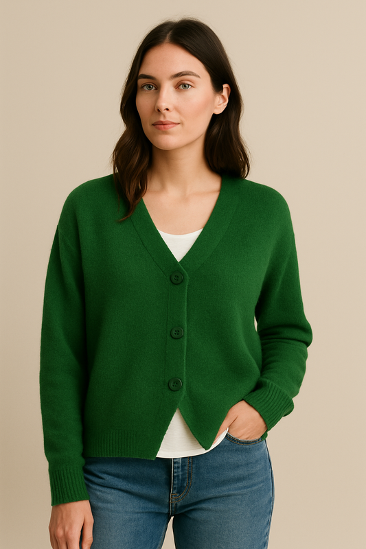 Lily | Cardigan classico da donna con abbottonatura – Primavera | Maniche lunghe